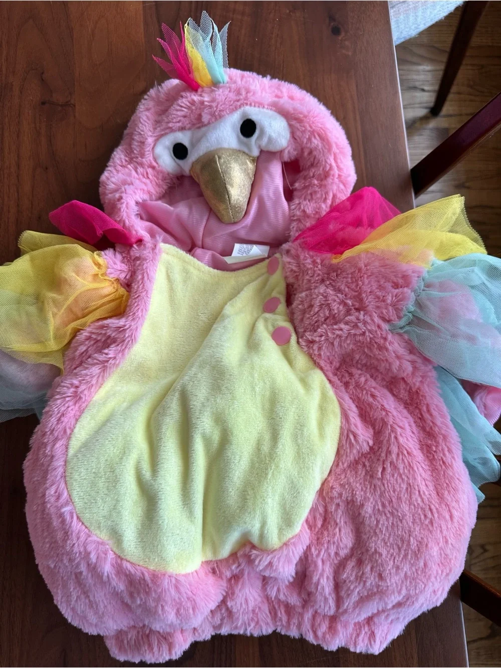 0-6mo Halloween Costume Bundle Pink Parrot and Pumpkin Carrier Cover